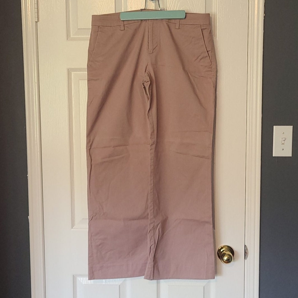 Gap Khaki's in a dusty mauve colour